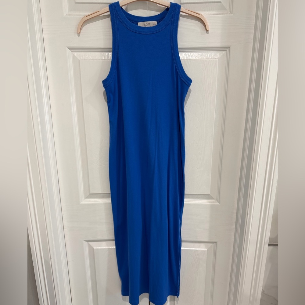LOFT Cobalt Blue Sleeveless Maxi Dress